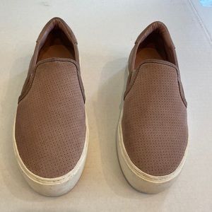 UGG Abies Perforated Slip On Platform Sneakers Dusk Suede